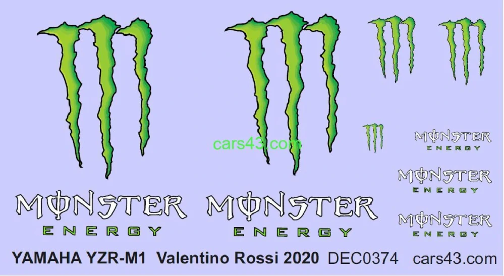 Doplňkový dekál reklam YAMAHA YZR-M1