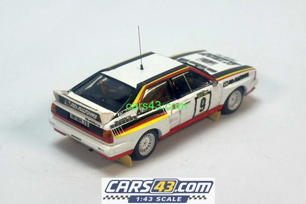 Dekály Audi Quattro Rallye Tatry 1985 1:43