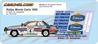 Ascona 400 Rallye Monte Carlo 1982