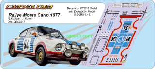 Rallye Monte Carlo 1977