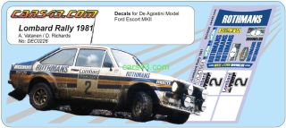 Escort MKII Lombard Rally 1981