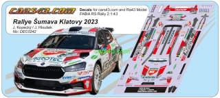 F RS Rally 2 Rallye Šumava Klatovy 2023