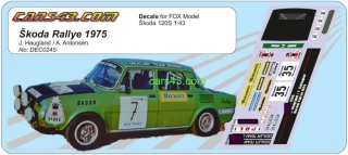 120S Rallye Škoda 1975 model FOX