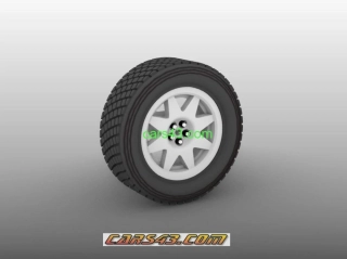 Sada 4 kompletních kol Gravel Octavia WRC