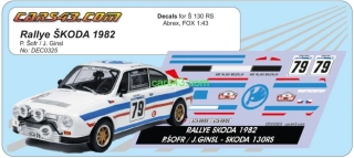 Š 130RS Rallye Škoda 1982