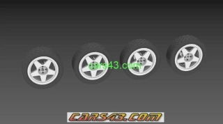 Kompletní seda 4 kol na Ford Escort Cosworth