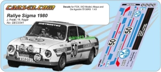 S130RS   Rallye Sigma 1980