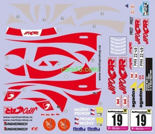 Dekál na úpravu modelu 1:18 Octavie WRC z Jänner Rally 2004