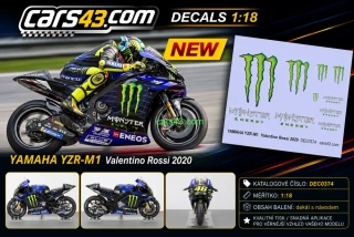 Doplňkový dekál reklam YAMAHA YZR-M1